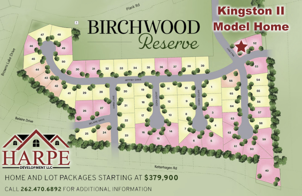 Birchwood reserve subdivision map