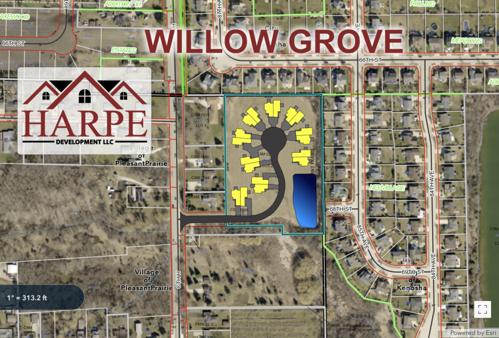 Willow Grove luxury condominium plat map